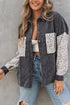 Patchwork Corduroy Buttoned Shirt Jacket